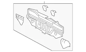 58307-52471 Toyota Genuine Rear Body Panel