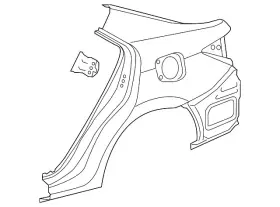 61602-02440 Toyota Genuine Quarter Panel