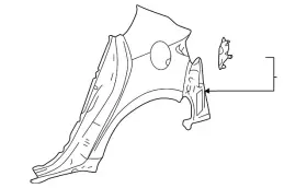 61602-12c90 Toyota Genuine Quarter Panel