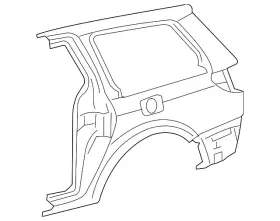 61611-08060 Toyota Genuine Side Panel