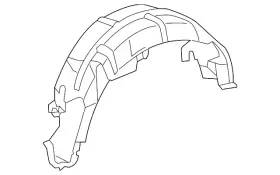 65637-08011 Toyota Genuine Wheelhouse Liner