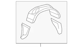 65637-0c040 Toyota Genuine Wheelhouse Liner