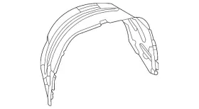 Toyota 65638-ak010 Genuine Quarter Panel Splash Shield