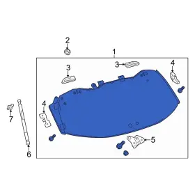 681050e080 Toyota Oe 6.8105e 85 For Highlander 2014-2019 Rear Liftgate Glass