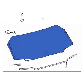 681050r140 Toyota Oe For Rav4 2019-2024 Rear Liftgate Glass