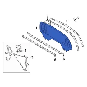 681500c080 Toyota Oe For Tundra 2022-2024 Rear Back Glass