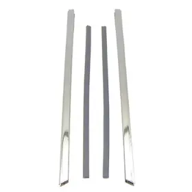 Gmk403266569p Uzooka Pair Of Quarter Glass Chrome Trims With Mount Inserts Fits Buick Chevy Old