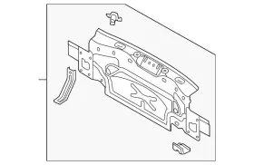 17a-813-301 Volkswagen Genuine Rear Body Panel 17a-813-301 Volkswagen Genuine Rear Body Panel