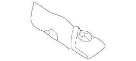 1c0-813-743-b Volkswagen Genuine Lock Carrier Bracket