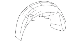 1k5-810-972-d Volkswagen Genuine Wheelhouse Liner