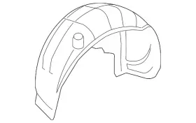 Volkswagen 1q0-810-972-a Genuine Wheelhouse Liner