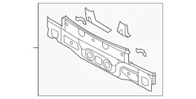 1q0-813-301-b Volkswagen Genuine Rear Body Panel