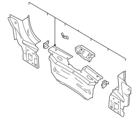 2gj-813-301-a Volkswagen Genuine Rear Body Panel