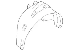 3b0-810-970 Volkswagen Genuine Wheelhouse Liner