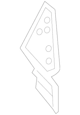 3cn-813-481 Volkswagen Genuine Upper Reinforced