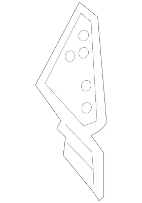 3cn-813-482 Volkswagen Genuine Upper Reinforced