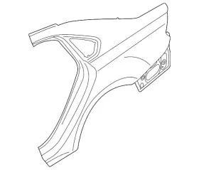 561-809-843-a Volkswagen Genuine Quarter Panel