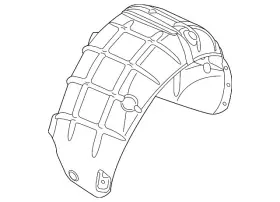 561-810-972-d Volkswagen Genuine Wheelhouse Liner