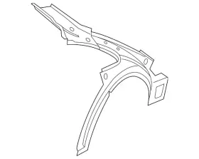 Volkswagen 5c5-809-404-d Genuine Inner Panel