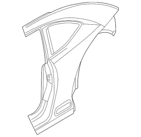 5c5-809-844 Volkswagen Genuine Quarter Panel