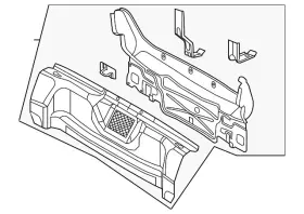 5c6-813-301 Volkswagen Genuine Rear Body Panel