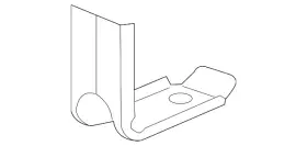 5c6-813-745-a Volkswagen Genuine Rear Body Panel Bracket 5c6-813-745-a Volkswagen Genuine Rear Body Panel Bracket
