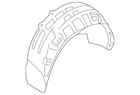 5g0-810-971-d Volkswagen Genuine Wheelhouse Liner