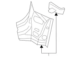 5g9-813-335 Volkswagen Genuine Corner Reinforced