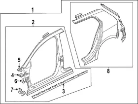 5h4-809-341 Volkswagen Genuine Filler Plate