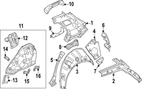 5h4-809-405-a Volkswagen Genuine Inner Side Panel