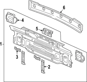 5h6-813-301-d Volkswagen Genuine Rear Body Panel