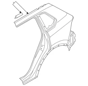 5nl-809-843 Volkswagen Genuine Quarter Panel