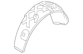 7p6-810-971 Volkswagen Genuine Wheelhouse Liner