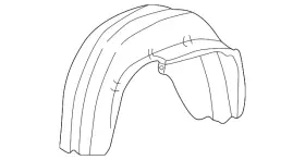 9190635 Volvo Genuine Wheelhouse Liner