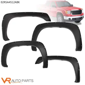 Zp-02rsa4512abk Vr Auto Parts Fit For Chevy Silverado Gmc Sierra 1999-06 Rivet Wheel Protector Fender Flares