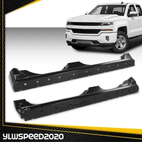 V-02rpa4504abk Ylwspeed20 Extended Cab Rocker Panels Fits 2014-2018 Chevy Gmc Pickup Silverado Sierra Pair
