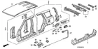 66301-S10-310ZZ Crossmember Rear End Honda Crv 1997 1998 1999 2000 2001 Cr-v New. Price: $129.95.