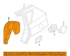 Chrysler Oem 07-17 Compass Quarter Panel Components-wheelhouse Liner 5303949AC New. Price: $142.99.