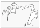 Genuine Nissan Inner Panel Assembly G6700-6CAMB New. Price: $990.84.