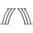 Oer K280 1969 Camaro Outer Quarter Panel Louvers, Pair New. Price: $76.99.