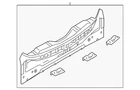 Genuine Nissan Rear Body Panel G9110-1AAMA New. Price: $513.49.