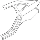 Genuine Bmw Right Rear Side Panel 41-00-7-334-018 New. Price: $1237.85.