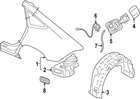 Genuine Audi Wheelhouse Liner 4K8-810-171-G New. Price: $193.76.