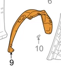 Saturn Gm Oem 02-07 Vue Quarter Panel-fender Liner Splash Shield Right 15828912 New. Price: $114.99.