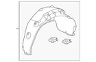 Genuine Acura Cover Rear Fender 74551-TZ5-A00 New. Price: $98.00.