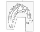 Genuine Honda Quarter Panel Splash Shield 74550-T20-A20 New. Price: $75.99.