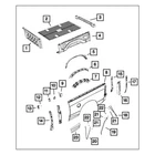 For Ram 3500 2017-2022 Mopar 68044433AA Truck Bed Panel Brace New. Price: $52.05.