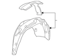 Genuine Gm Passenger Side Rear Wheelhouse Liner With Insulator 15231778 New. Price: $67.34.