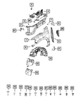 Genuine Mopar Wheelhouse Shield Left 68468133AA New. Price: $29.13.