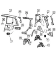 Genuine Mopar Body Side Panel Right 68361000AC New. Price: $70.38.